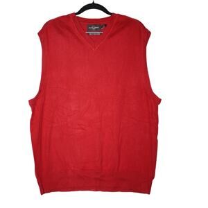 Black & Brown 1826 XL Red‎ Men's Sweater Vest 100% Supima Cotton
